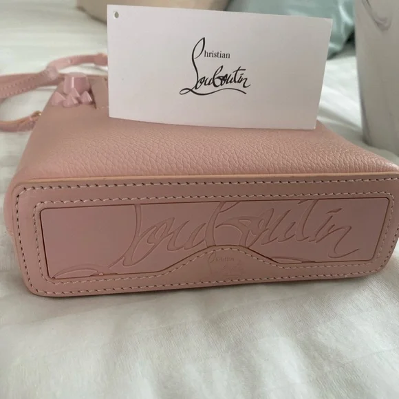 Authentic Christian Louboutin Pink small Bag with Geometric Design - Picture 5 of 7